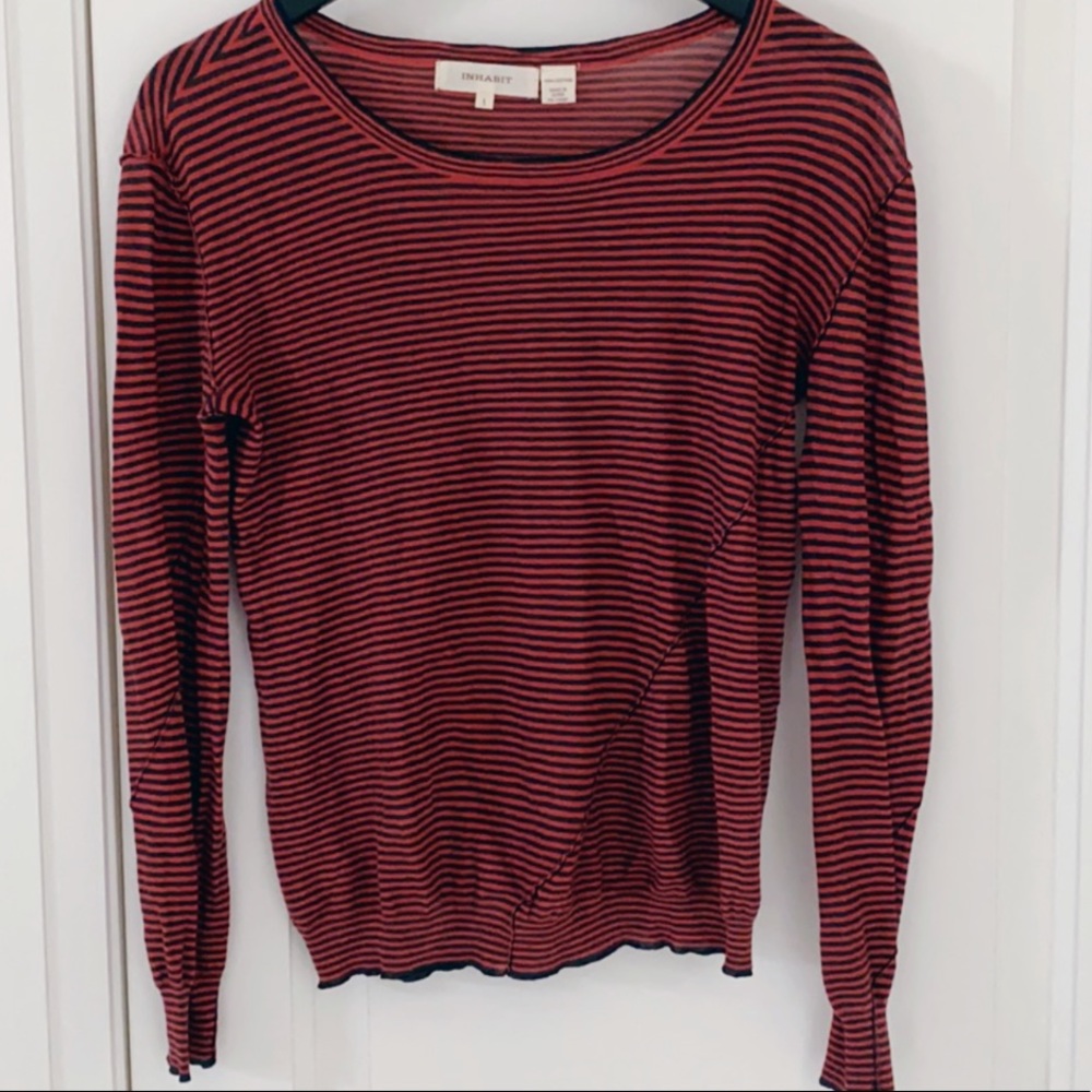 NWOT Inhabit striped long sleeves top